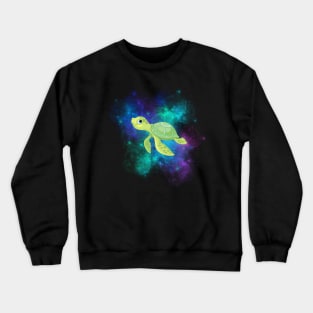 Galaxy Space Sea Turtle Crewneck Sweatshirt